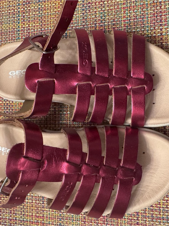 Geox Other - Geox Girls Metallic Pink Strappy Sandals - Brand New